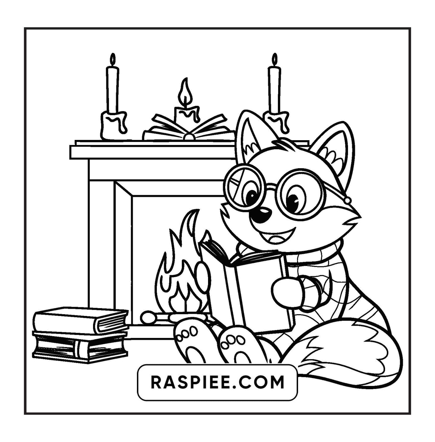110 Bold and Easy Christmas Hygge Coloring Pages - RASPIEE