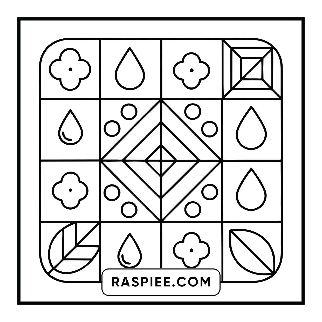 120 Bold and Easy Comfy Patterns Coloring Pages - RASPIEE