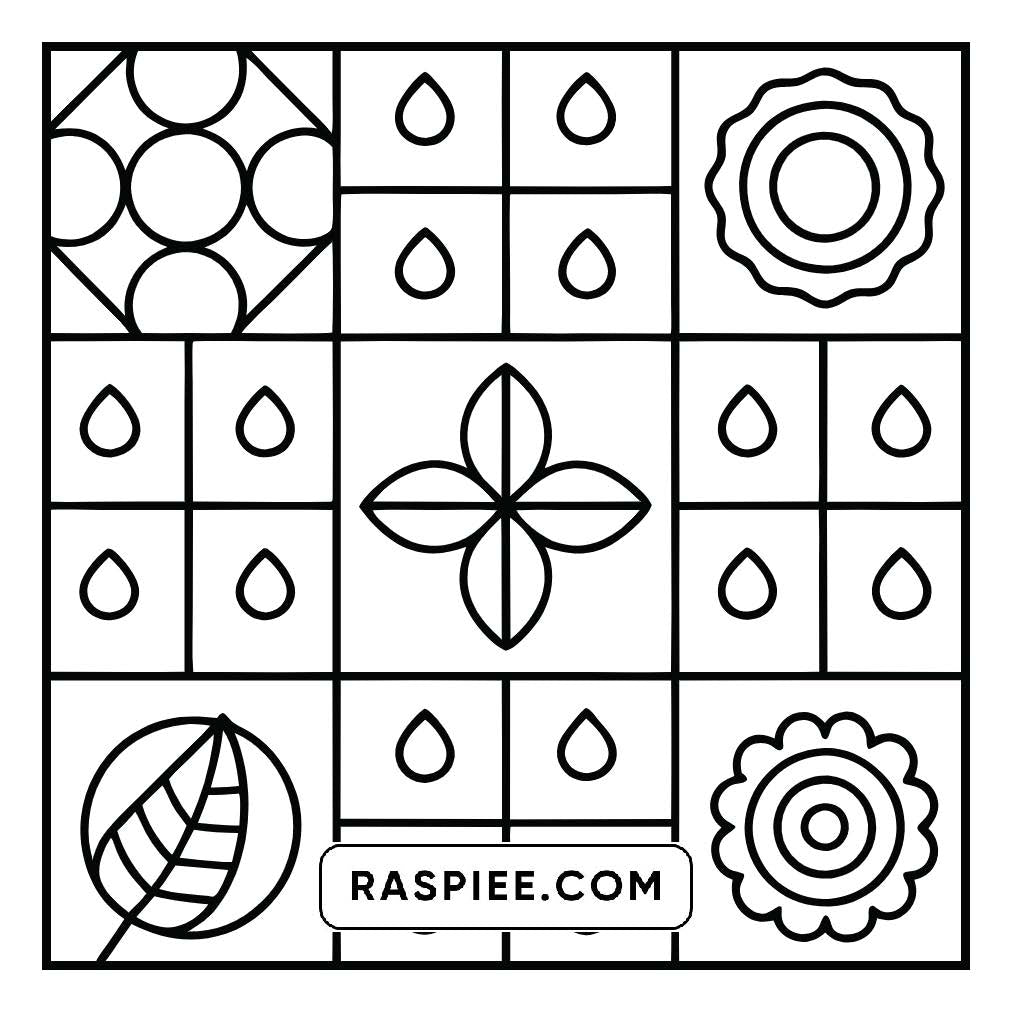 80 Bold and Easy Comfy Patterns Coloring Pages - RASPIEE