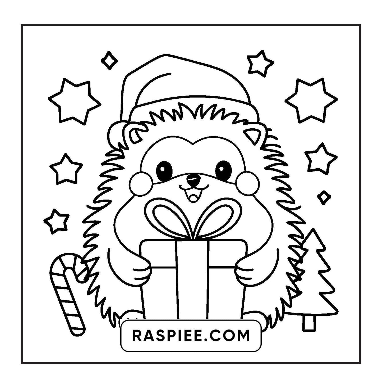 69 Bold and Easy Cozy Christmas Coloring Pages - RASPIEE