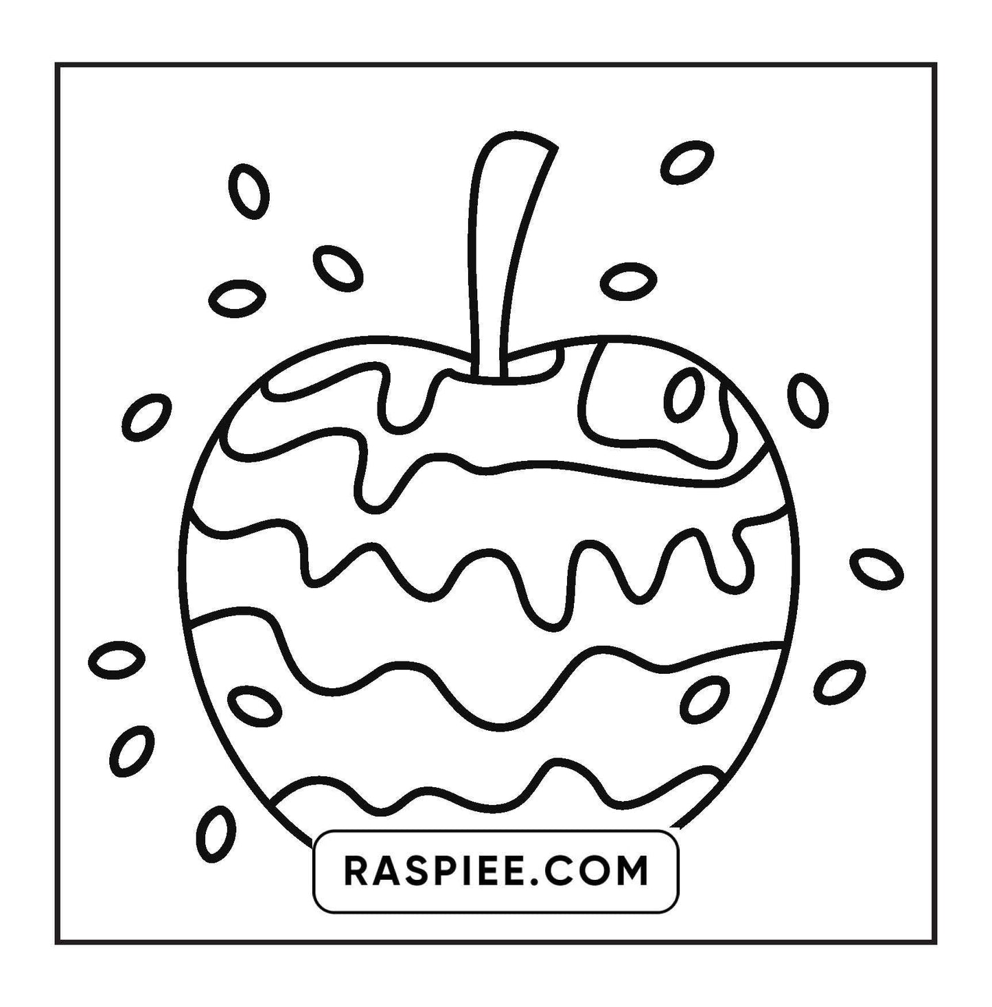 88 Bold and Easy Dessert Coloring Pages - RASPIEE