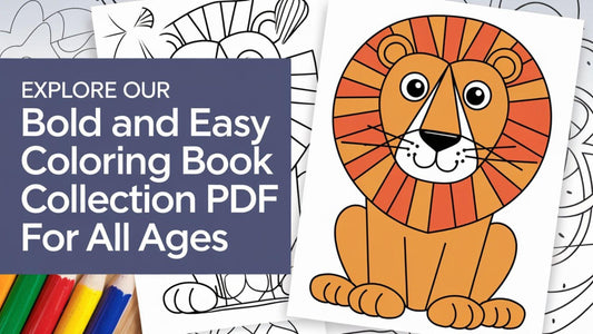 Explore Our Bold and Easy Coloring Book PDF Collection for All Ages - RASPIEE