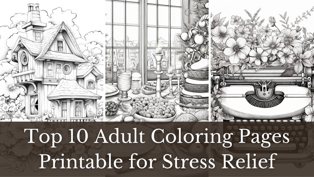 Top 10 Adult Coloring Pages Printable for Stress Relief