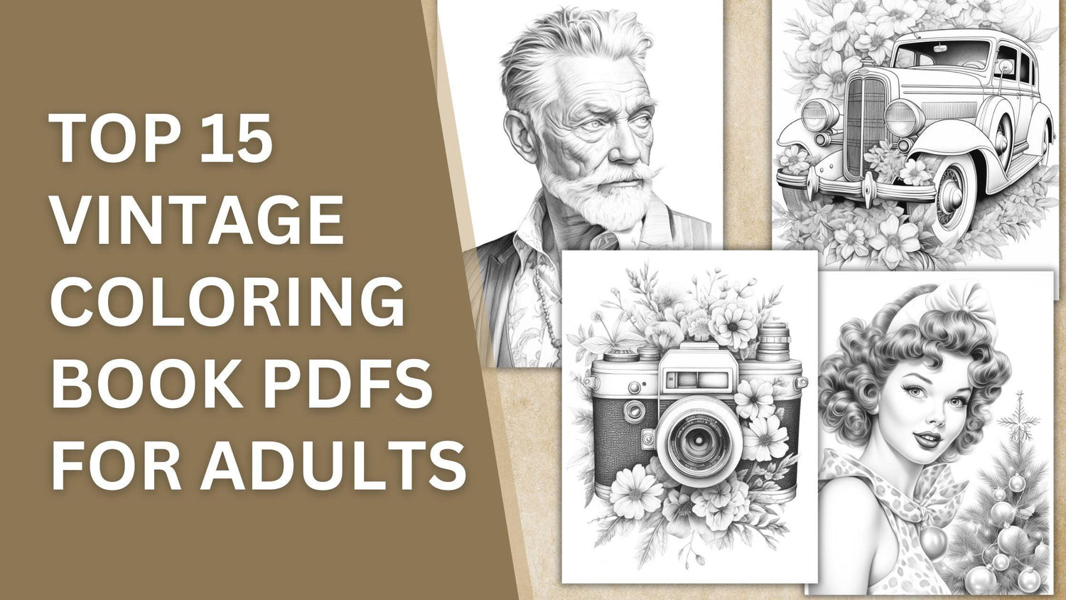 Top 15 Vintage Coloring Book PDFs for Adults: A Journey into Nostalgia ...