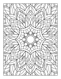 60 Free Mandala Adult Coloring Pages Printable PDF Instant Download ...
