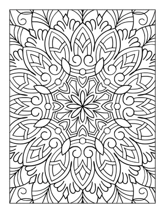 60 Free Mandala Adult Coloring Pages Printable PDF Instant Download ...