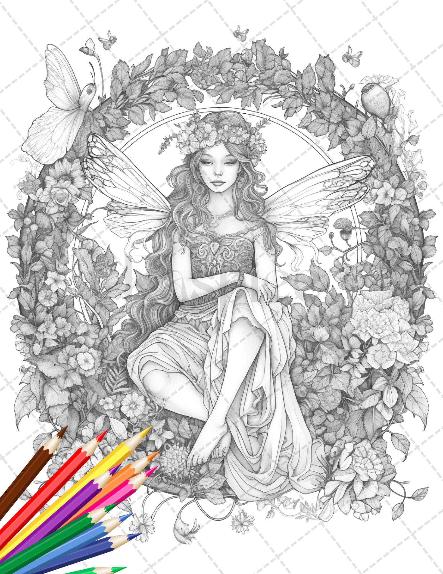 Colouring Books For Adults, Printable, Digital, 10 Complex Sheets