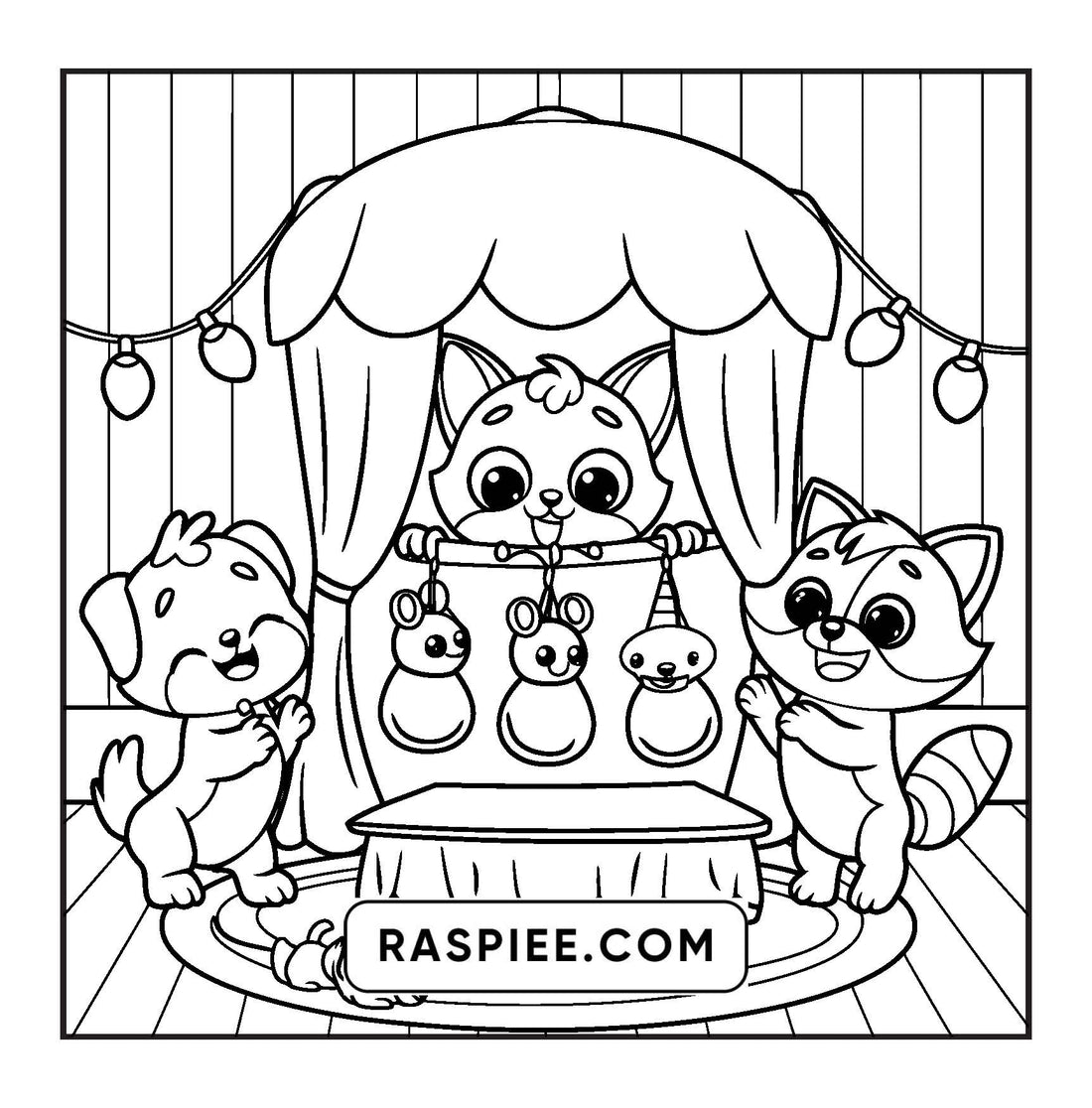 100 Bold and Easy Fluffy Friends Coloring Pages – RASPIEE