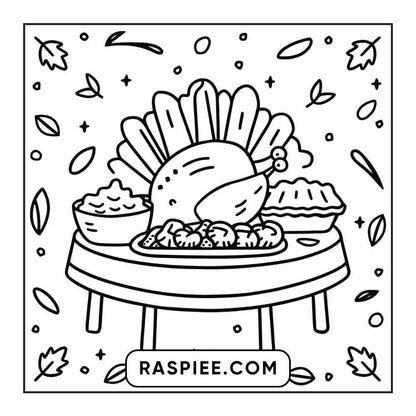 114 Cozy Autumn Bold & Easy Coloring Pages PDF Printable Instant Download - RASPIEE