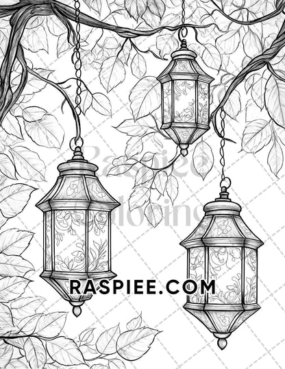 Hello Autumn Adult Coloring Pages Printable PDF Instant Download - RASPIEE