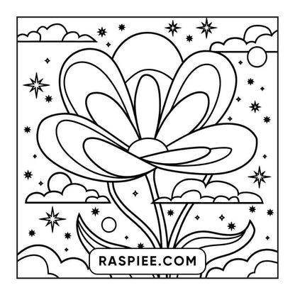 53 Bold and Easy Trippy Groovy Coloring Pages Printable PDF Instant Download