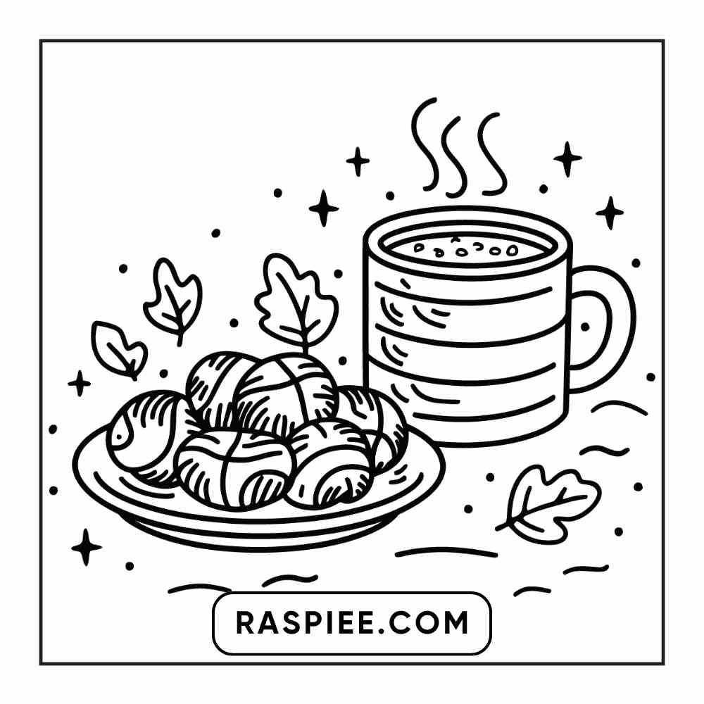 114 Cozy Autumn Bold & Easy Coloring Pages PDF Printable Instant Download - RASPIEE