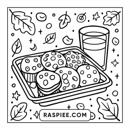 114 Cozy Autumn Bold & Easy Coloring Pages PDF Printable Instant Download - RASPIEE