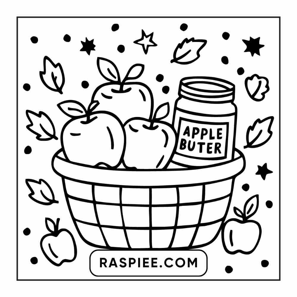 114 Cozy Autumn Bold & Easy Coloring Pages PDF Printable Instant Download - RASPIEE