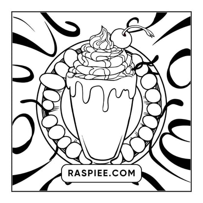 90 Bold and Easy Stress Relief Coloring Pages Printable PDF Instant Download - RASPIEE