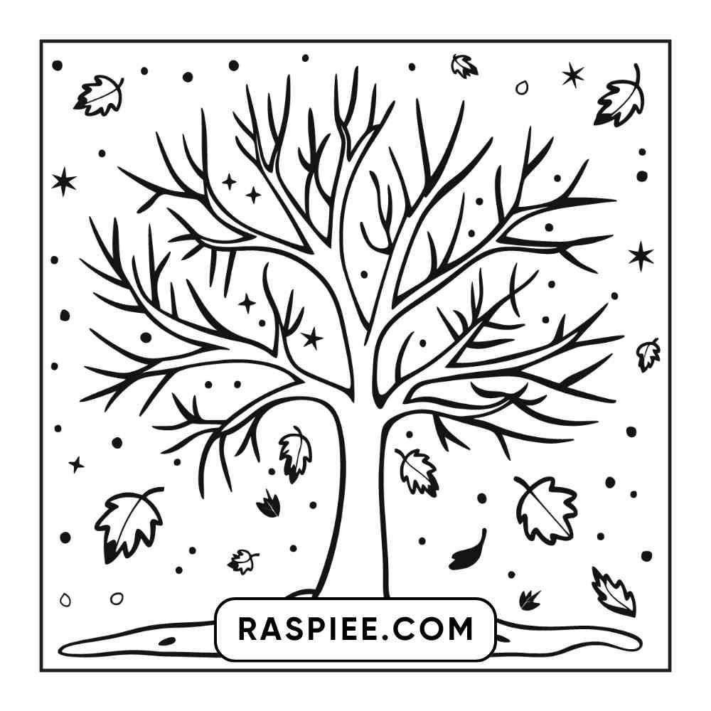 114 Cozy Autumn Bold & Easy Coloring Pages PDF Printable Instant Download - RASPIEE