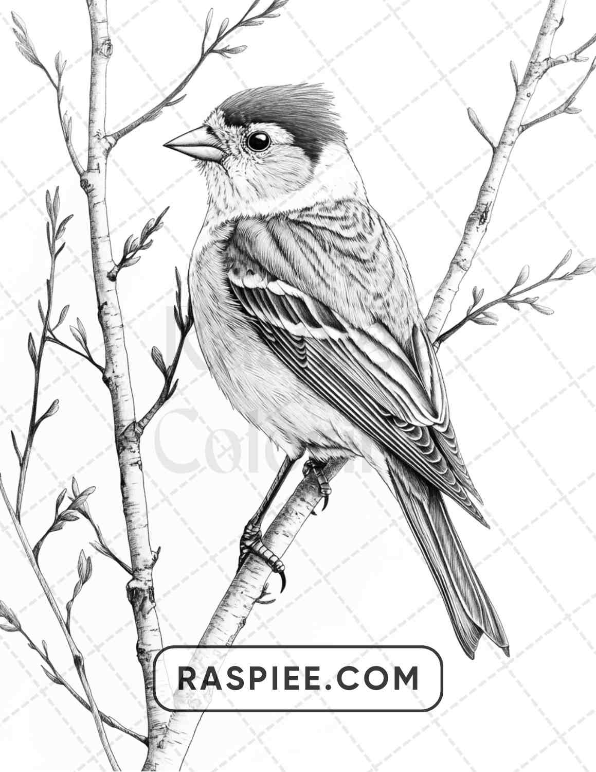 80 Winter Birds Adult Coloring Pages