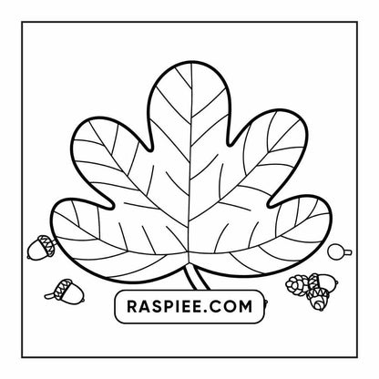 76 Bold and Easy Fall Vibes Coloring Pages Printable PDF Instant Download - RASPIEE