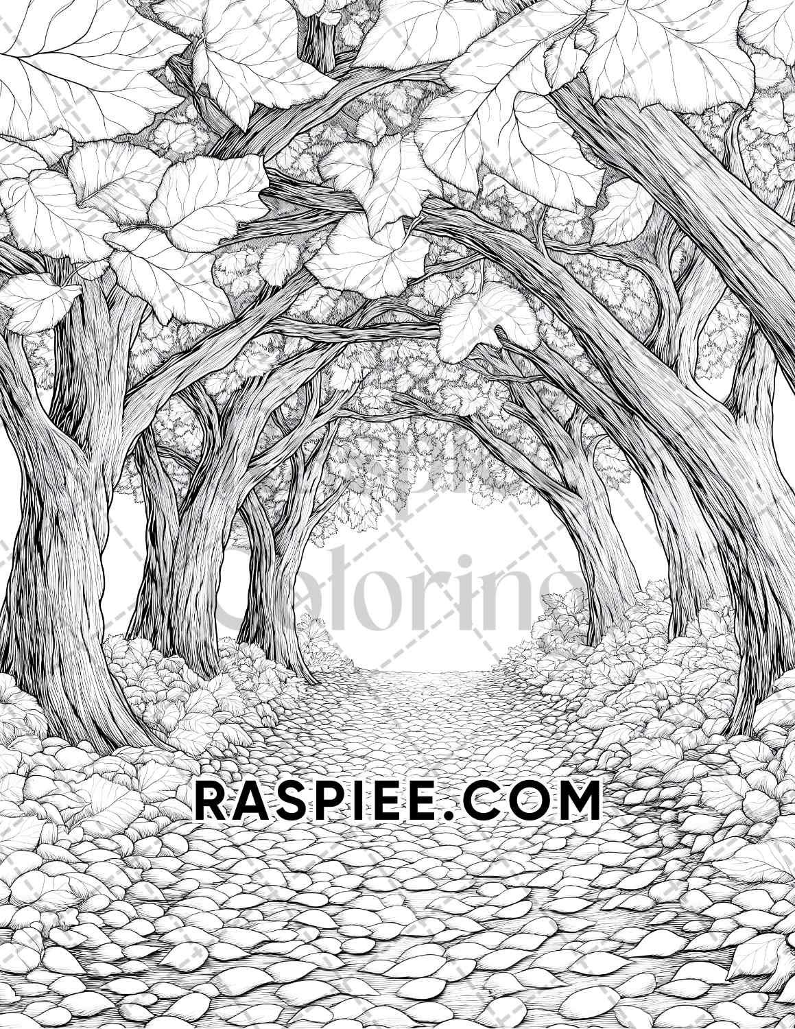 Hello Autumn Adult Coloring Pages Printable PDF Instant Download - RASPIEE