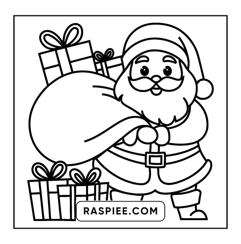 Bold And Easy Christmas Coloring Sheets