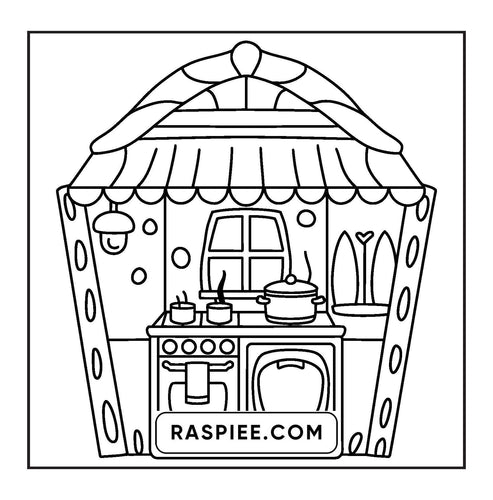 126 Bold and Easy Hygge Place Coloring Pages for Kids & Adults – RASPIEE