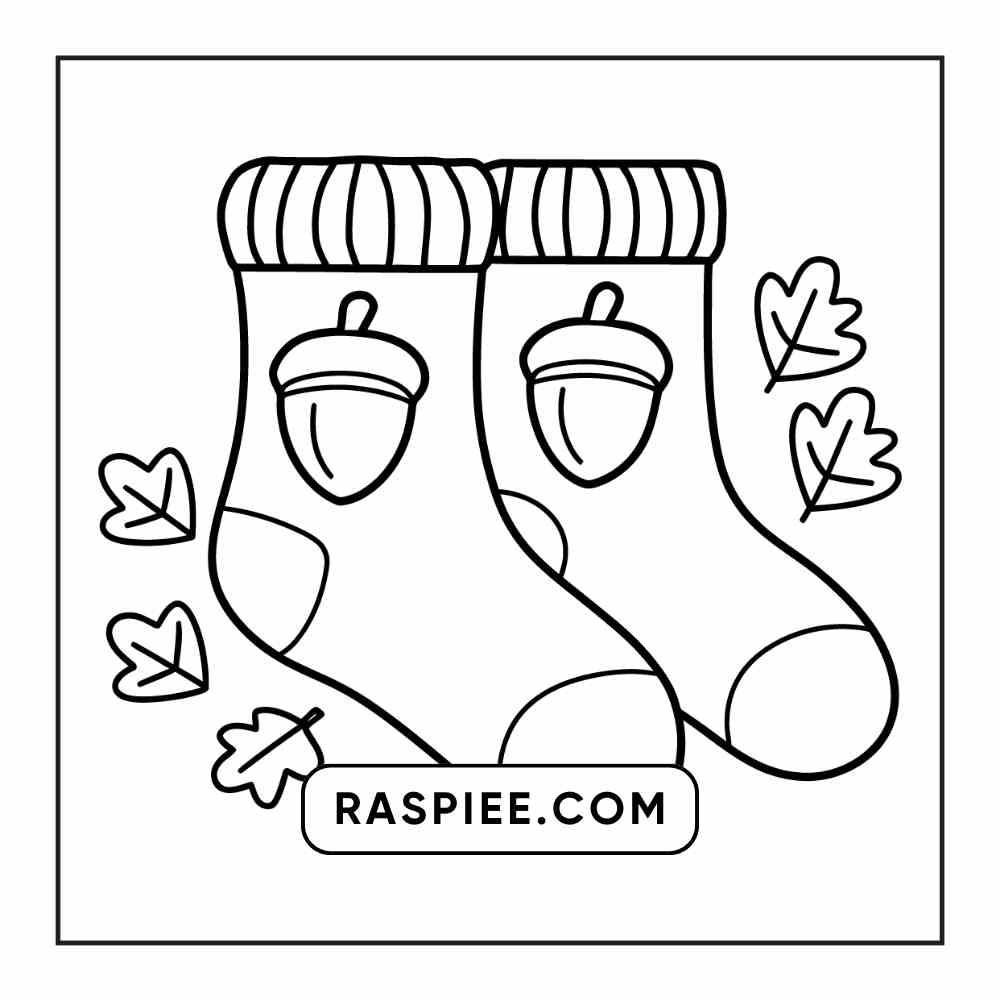 76 Bold and Easy Fall Vibes Coloring Pages Printable PDF Instant Download - RASPIEE