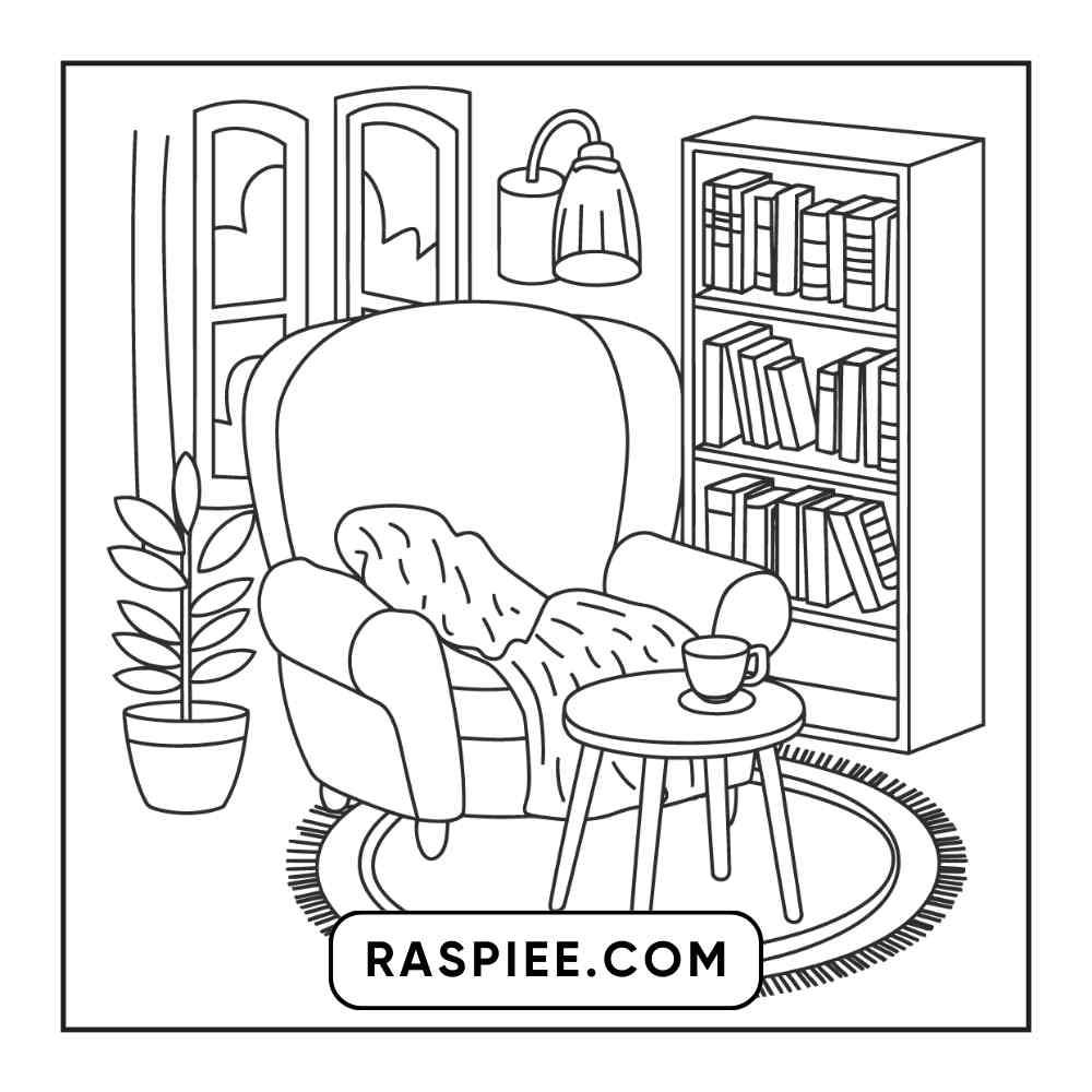 85 Bold and Easy Little Corner Coloring Pages Printable PDF Instant Download - RASPIEE