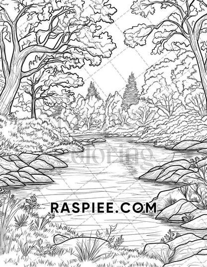 Hello Autumn Adult Coloring Pages Printable PDF Instant Download - RASPIEE