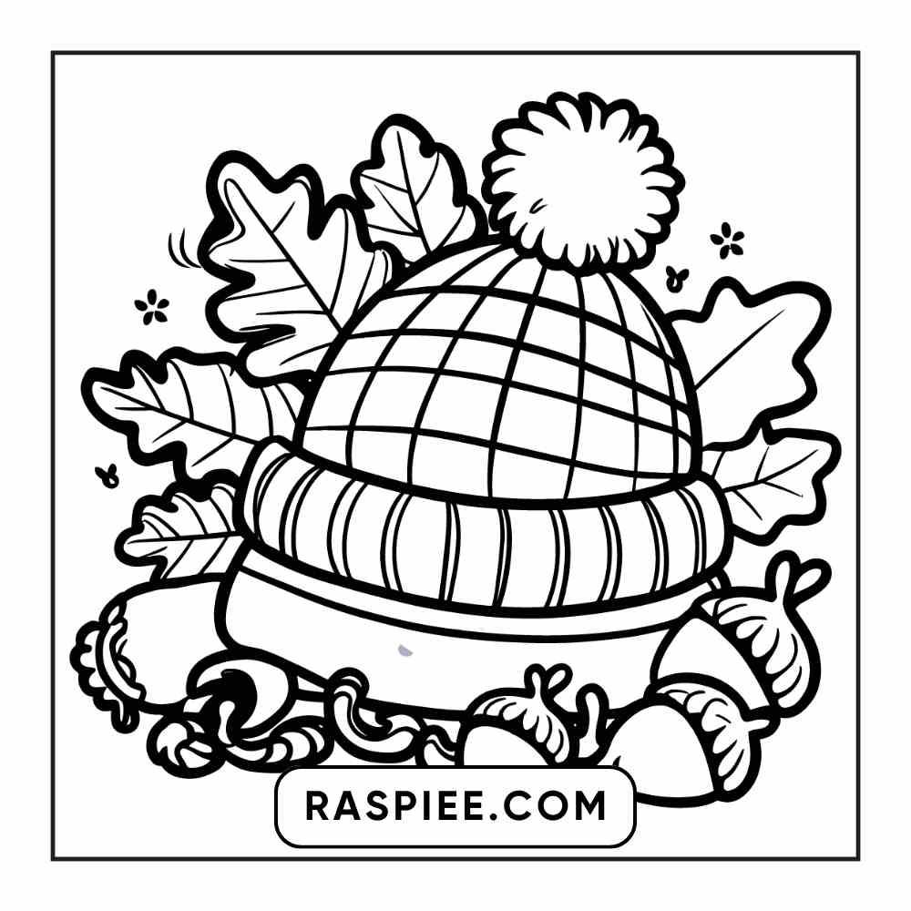 114 Cozy Autumn Bold & Easy Coloring Pages PDF Printable Instant Download - RASPIEE