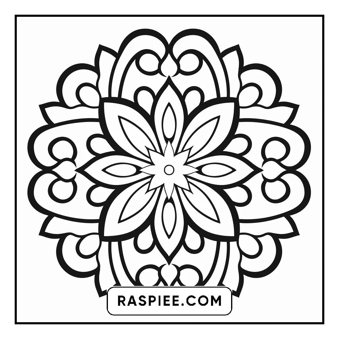 134 Bold and Easy Mandala Coloring Pages for Kids & Adults – RASPIEE 134-bold-and-easy-mandala-coloring-pages-for-kids-adults-raspiee