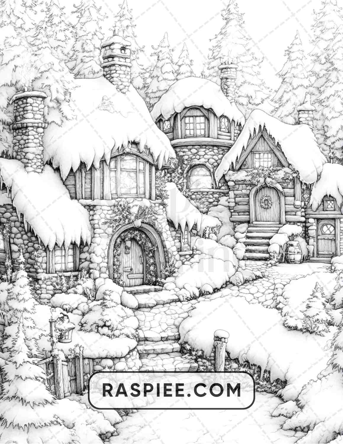 68 Christmas Fantasy Adult Coloring Pages