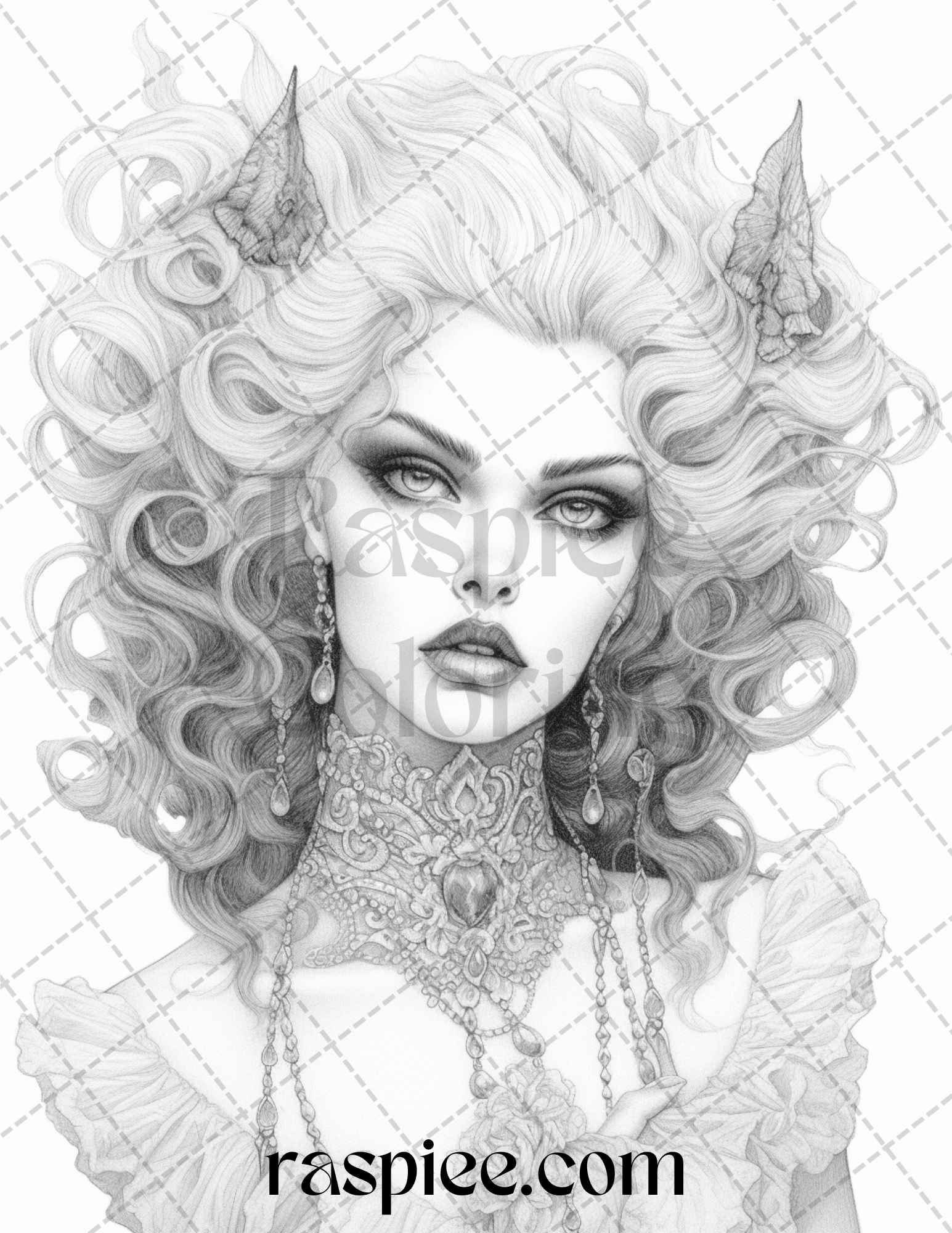 Grayscale Vampire Girls Coloring Book Set 1 30 Printable Adult Coloring  Pages Download Grayscale Illustration Printable PDF File AI 