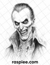 50 Count Dracula Grayscale Coloring Pages Printable for Adults, PDF Fi