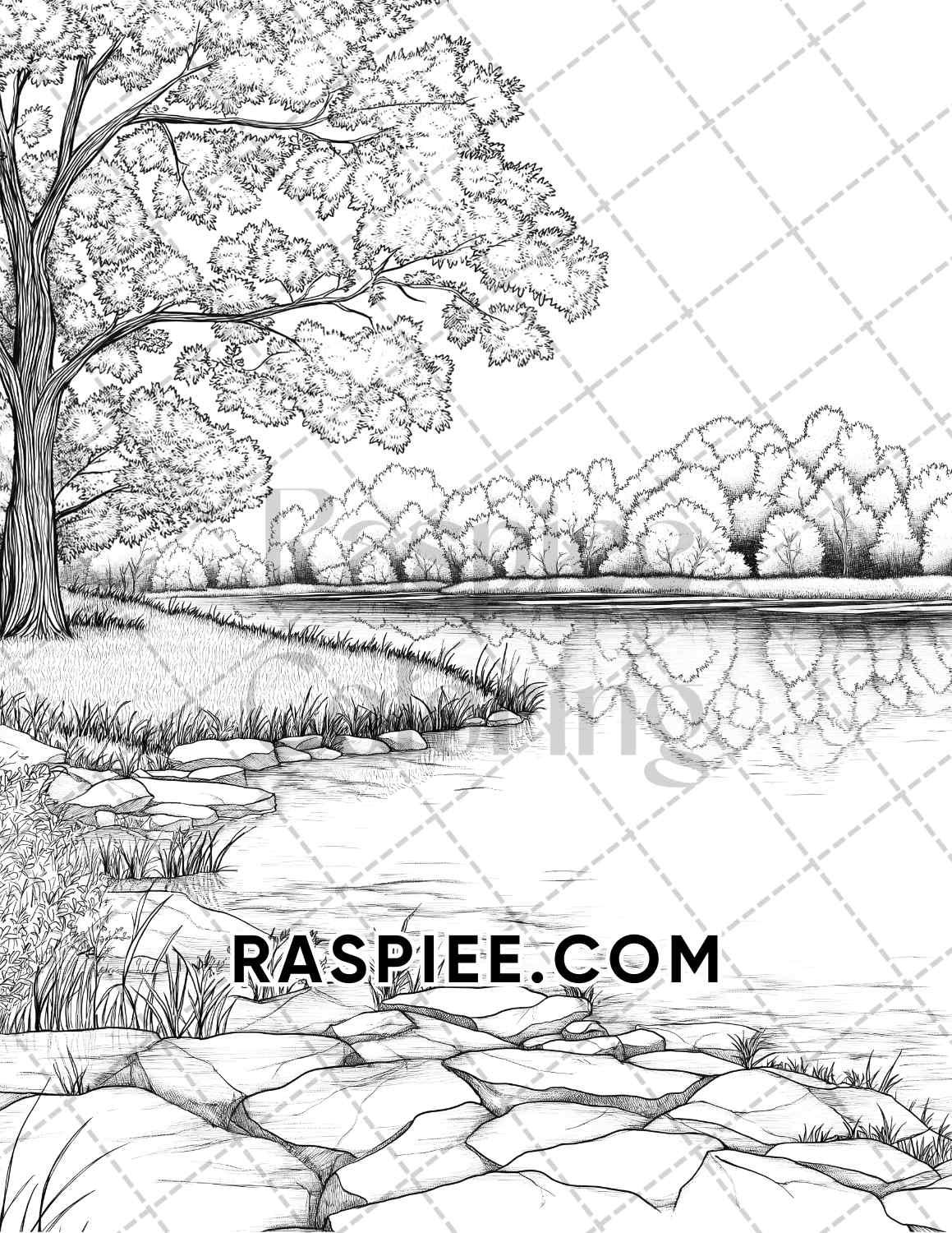 Hello Autumn Adult Coloring Pages Printable PDF Instant Download - RASPIEE