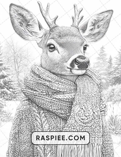 96 Animals Dressed Up Adult Coloring Pages