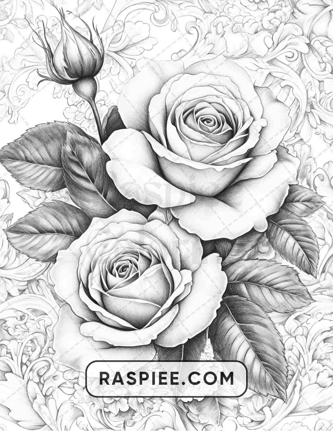 77 Flower Tattoos Adult Coloring Pages - RASPIEE