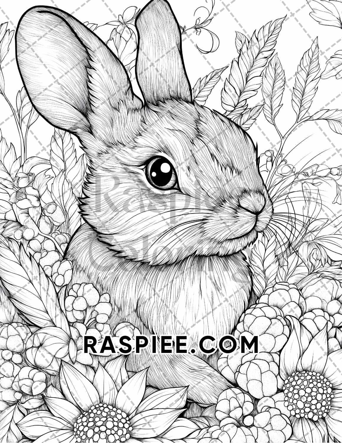 Autumn Charm Adult Coloring Pages Printable PDF Instant Download - RASPIEE