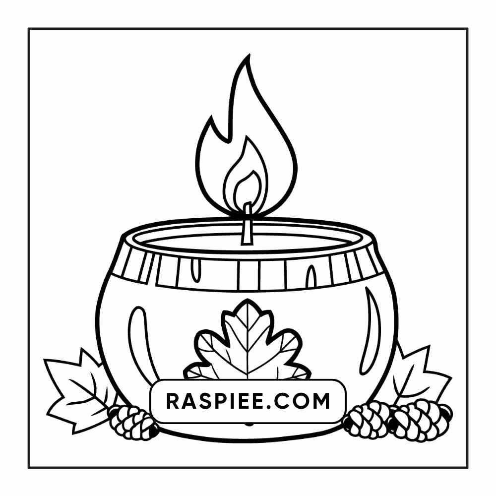 76 Bold and Easy Fall Vibes Coloring Pages Printable PDF Instant Download - RASPIEE