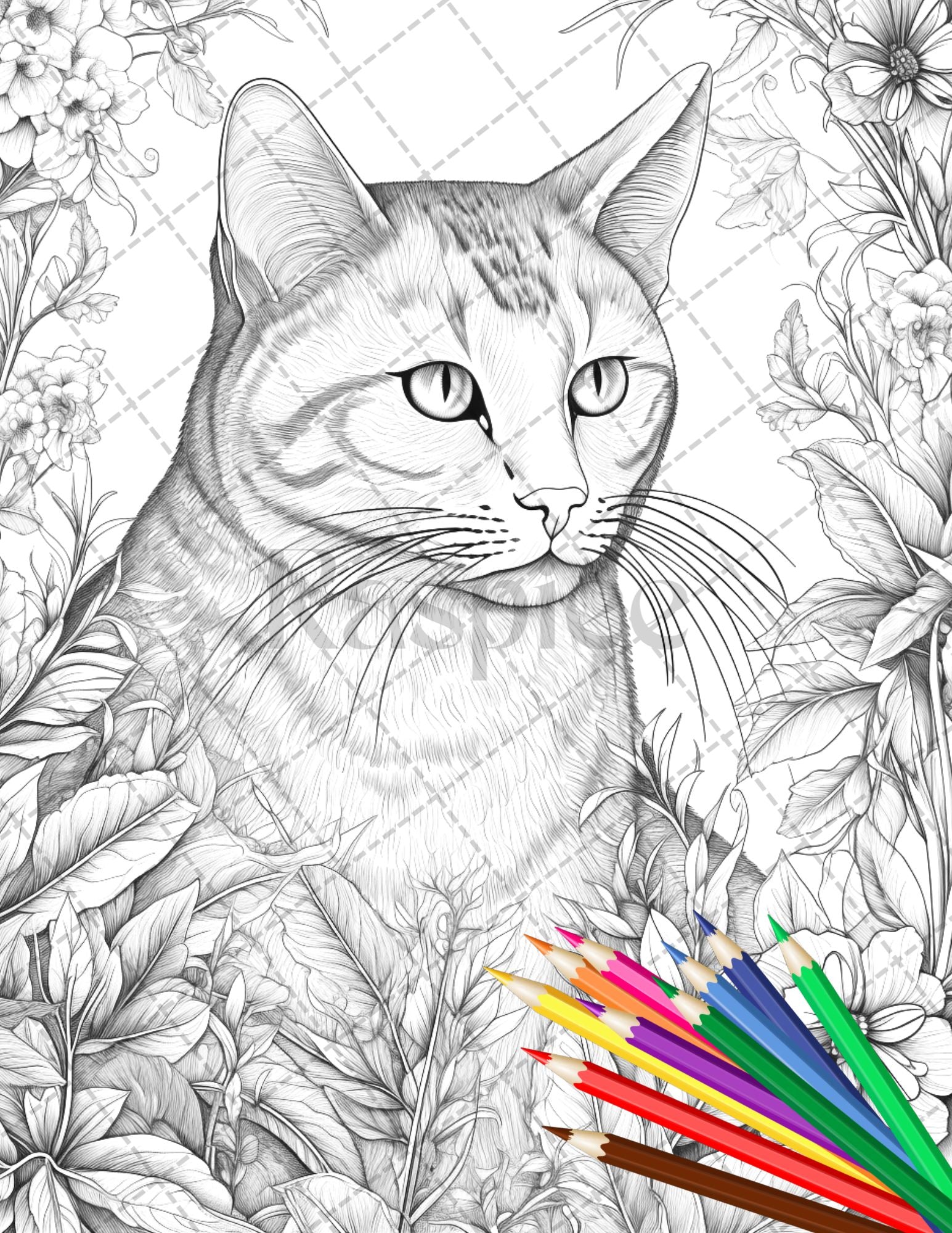 Los mejores libros de pintar para adultos (Perros y gatos): Este libro  contiene 44 láminas para colorear que se pueden usar para pintarlas,  enmarcarla (Paperback)