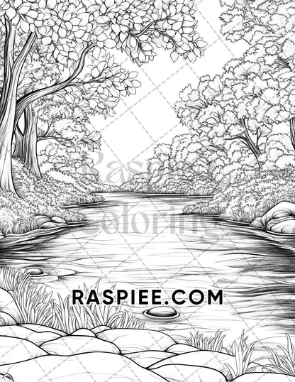 Hello Autumn Adult Coloring Pages Printable PDF Instant Download - RASPIEE