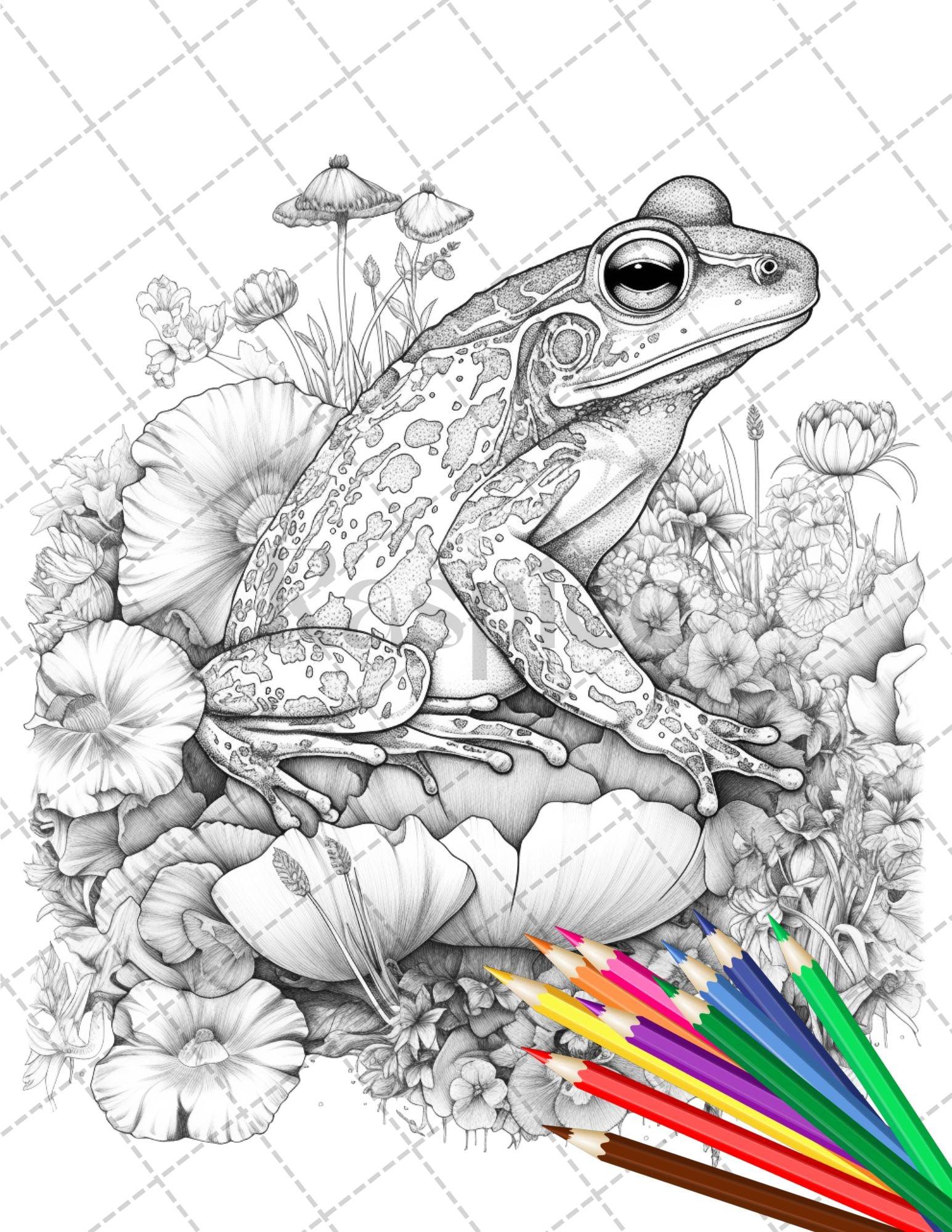 30 Animal Floral Printable Coloring Pages for Adults, Grayscale Colori – RASPIEE 30-animal-floral-printable-coloring-pages-for-adults-grayscale-colori-raspiee