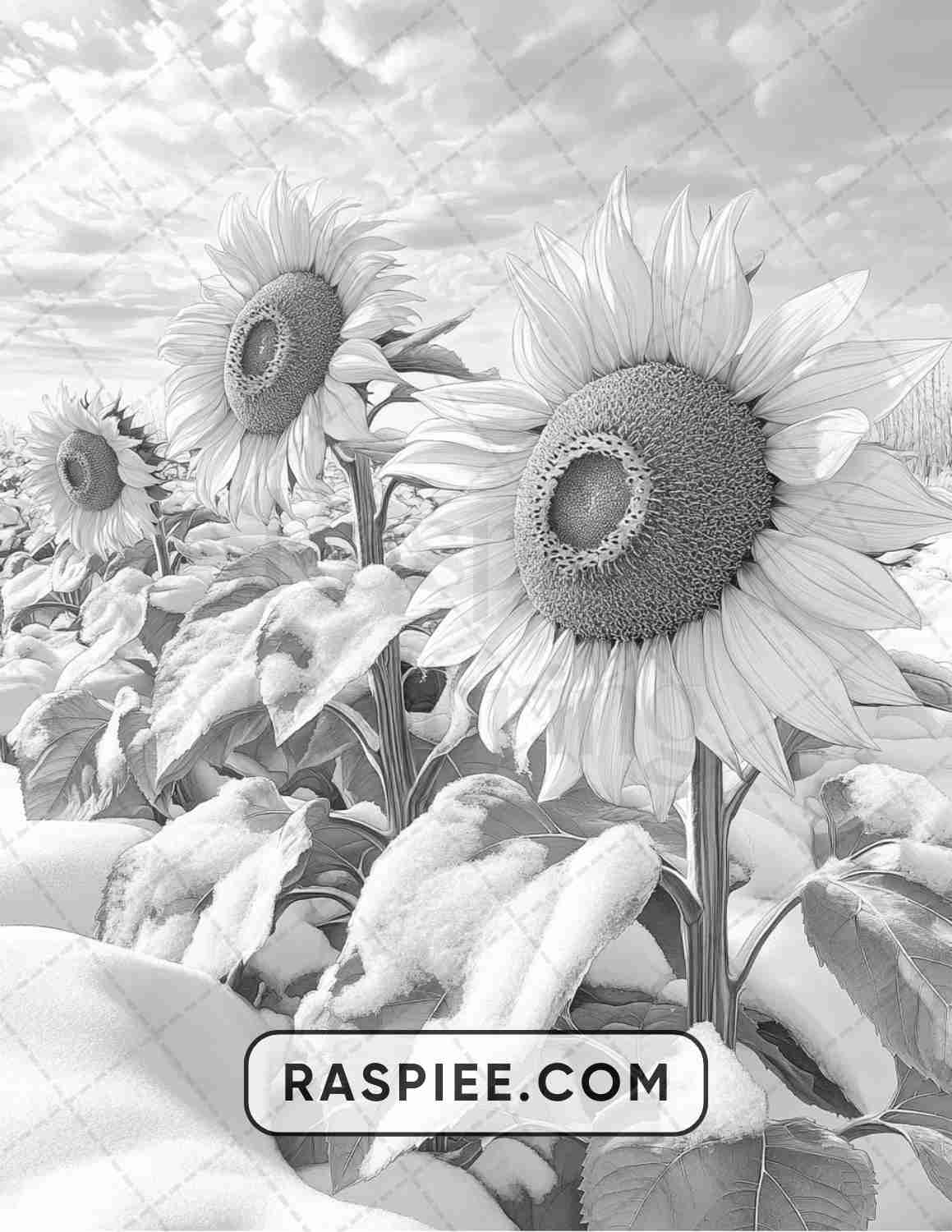 82 Winter Landscapes Adult Coloring Pages - RASPIEE