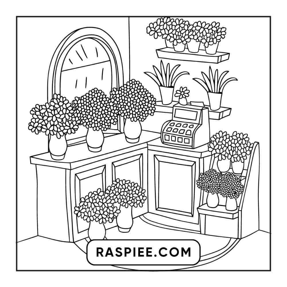 85 Bold and Easy Little Corner Coloring Pages Printable PDF Instant Download - RASPIEE