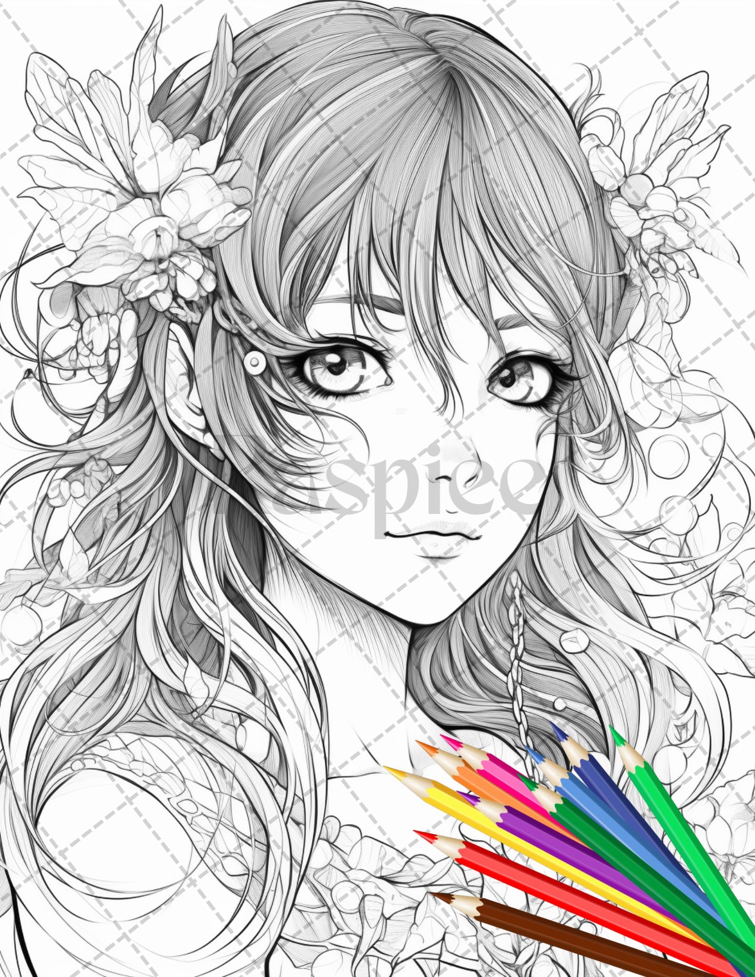 Printable Anime coloring page - Coloring pages 🎨