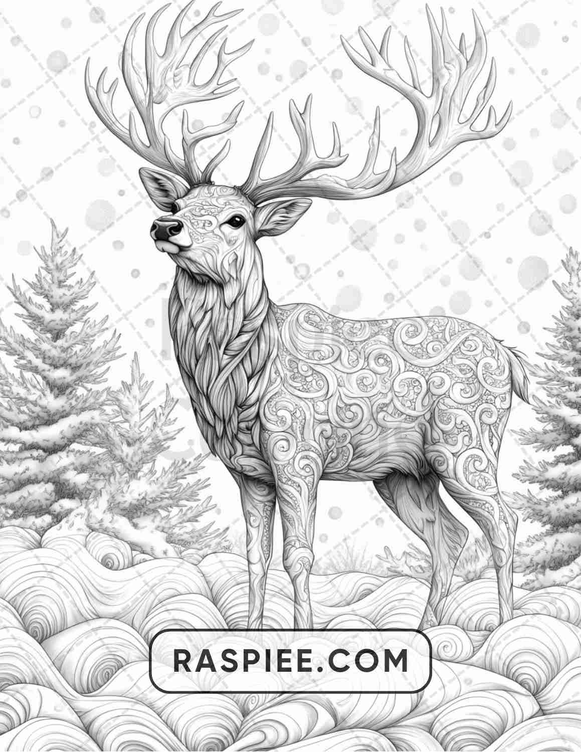 86 Winter Animals Adult Coloring Pages