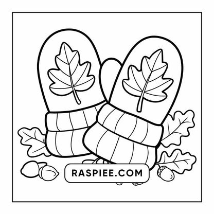 76 Bold and Easy Fall Vibes Coloring Pages Printable PDF Instant Download - RASPIEE