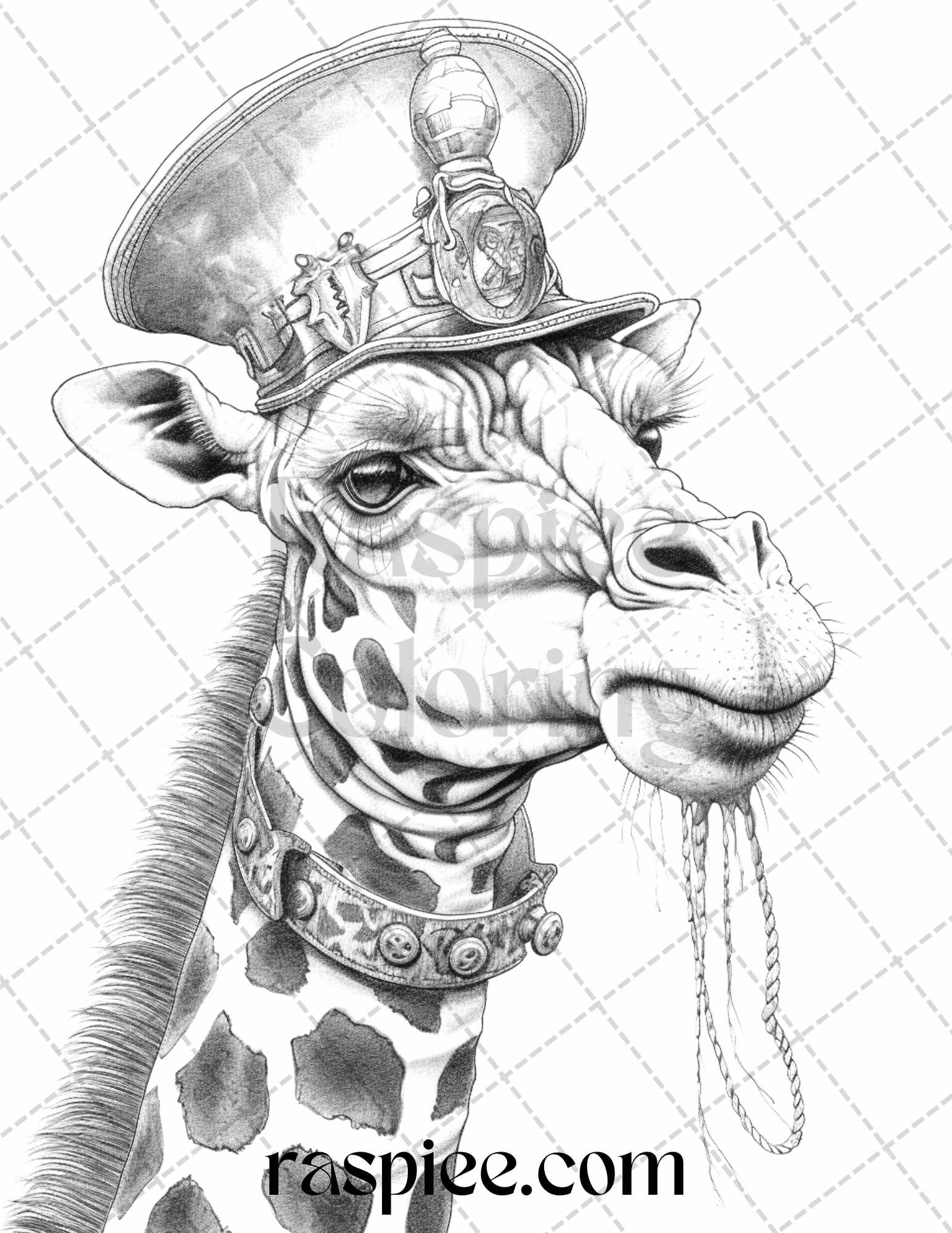 40 Pirate Animals Grayscale Coloring Pages Printable for Adults, PDF File Instant Download - raspiee