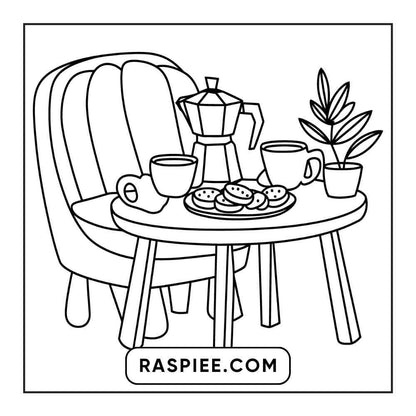 85 Bold and Easy Little Corner Coloring Pages Printable PDF Instant Download - RASPIEE