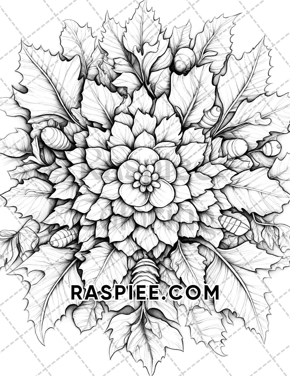 Hello Autumn Adult Coloring Pages Printable PDF Instant Download