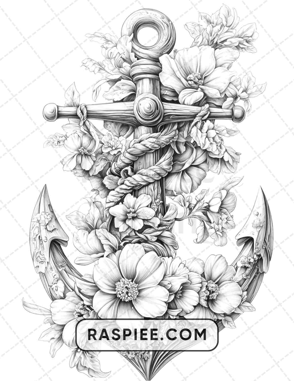 77 Flower Tattoos Adult Coloring Pages - RASPIEE